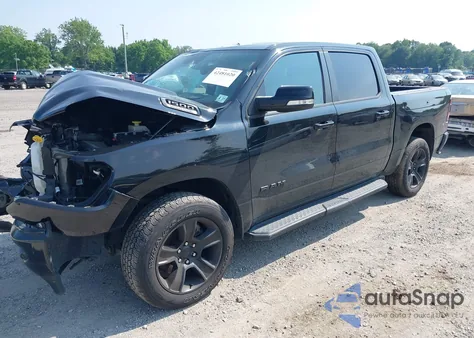 2022 Ram 1500 Big Horn 4X4 5'7 Box из США, поврежденный, VIN 1C6SRFFT0NN119106